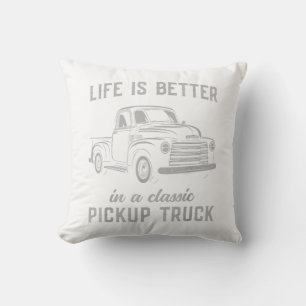 Klassischer Pickup-Truck-Typ Vintage Kissen