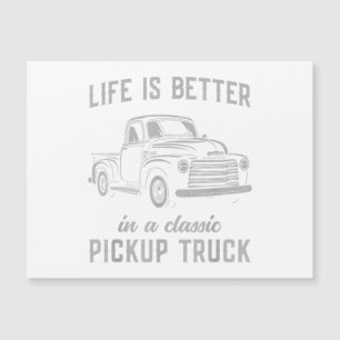 Klassischer Pickup-Truck-Typ Vintage Magnetkarte