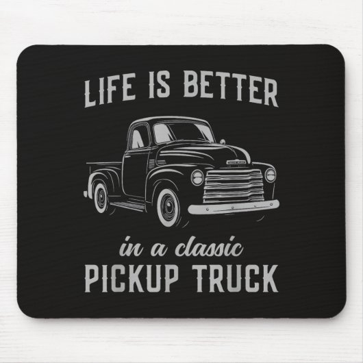 Klassischer Pickup-Truck-Typ Vintage Mousepad (Vorne)