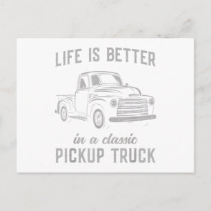 Klassischer Pickup-Truck-Typ Vintage Postkarte