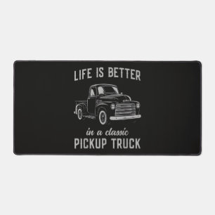 Klassischer Pickup-Truck-Typ Vintage Schreibtischunterlage