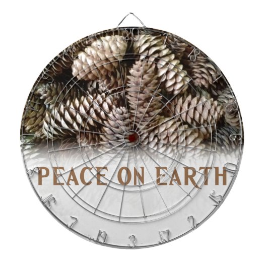 Klassischer Pine Cone Weltfrieden Dartscheibe (vorne)