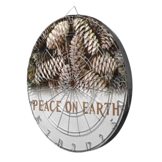 Klassischer Pine Cone Weltfrieden Dartscheibe (Vorderseite rechts)
