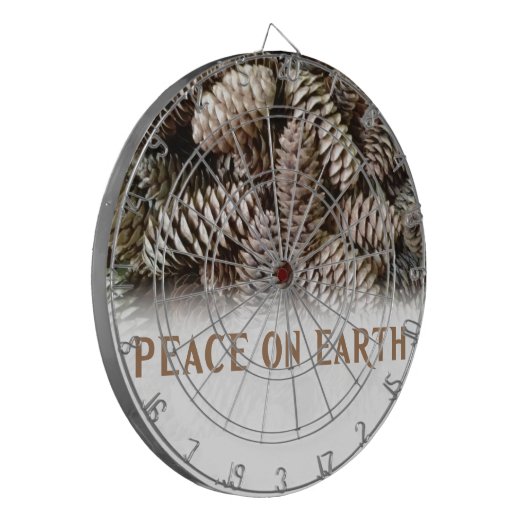 Klassischer Pine Cone Weltfrieden Dartscheibe (Vorderseite Links)