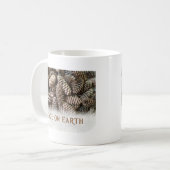 Klassischer Pine Cone Weltfrieden Kaffeetasse (Vorderseite Links)