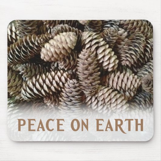 Klassischer Pine Cone Weltfrieden Mousepad (Vorne)