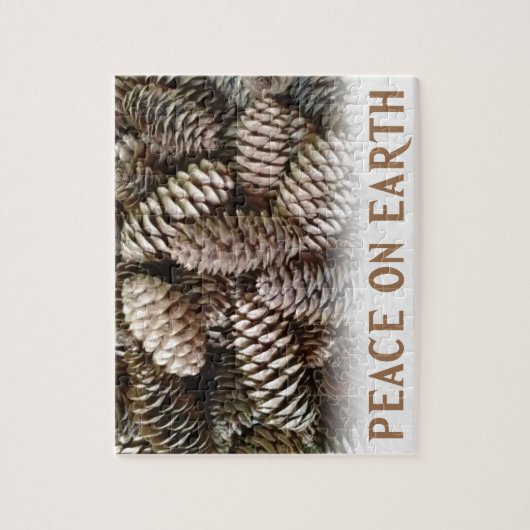 Klassischer Pine Cone Weltfrieden Puzzle (Vertikal)