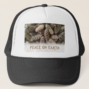 Klassischer Pine Cone Weltfrieden Truckerkappe