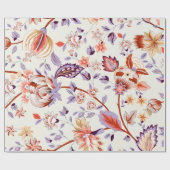 Klassischer Pisley und feine Spitzen-Muster, Perse Geschenkpapier (Flach)