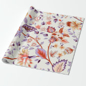 Klassischer Pisley und feine Spitzen-Muster, Perse Geschenkpapier (Ungerollt)