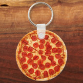 klassischer Pizzafreund Schlüsselanhänger (Vorderseite)