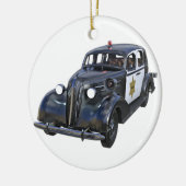 Klassischer Polizeiwagen Keramik Ornament (Links)