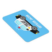 Klassischer Polizeiwagen mit Siren-Offizier Person Magnet (Rechte Seite)