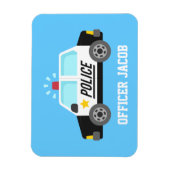 Klassischer Polizeiwagen mit Siren-Offizier Person Magnet (Vertikal)