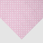 Klassischer Polka-Punkt Weiß - Hellrosa Seidenpapier (Detail)