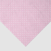 Klassischer Polka-Punkt Weiß - Hellrosa Seidenpapier (Detail)