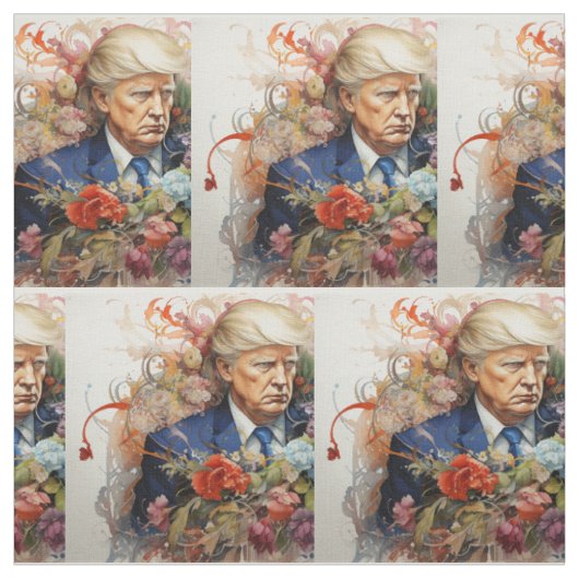 Klassischer Präsident Donald Trump Stoff (Muster)