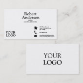 Klassischer Premium Pearl Standard Visitenkarte (Vorne/Hinten)