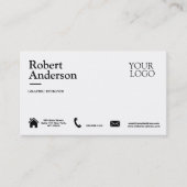 Klassischer Premium Pearl Standard Visitenkarte (Vorderseite)