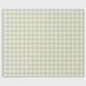 Klassischer Preppy Gingham kariert geprüft Geschenkpapier (Flach)