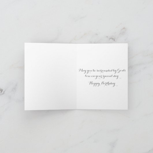 Klassischer Psalm 107:1 Gottes Liebe Religiöser Ge Karte (Innenseite)