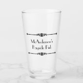 Klassischer Pub-personalisiertes Namen-oder Glas (Vorderseite)