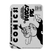 Klassischer PUDGY PIG (P.S.A.) Magnet (Vertikal)