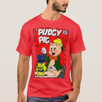 Klassischer Pudgy Pig T - Shirt