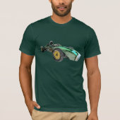 Klassischer Race Car Abstrakter T - Shirt (Vorderseite)