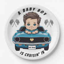 Klassischer Race Car Baby Boy Cruisin' in Dusche
