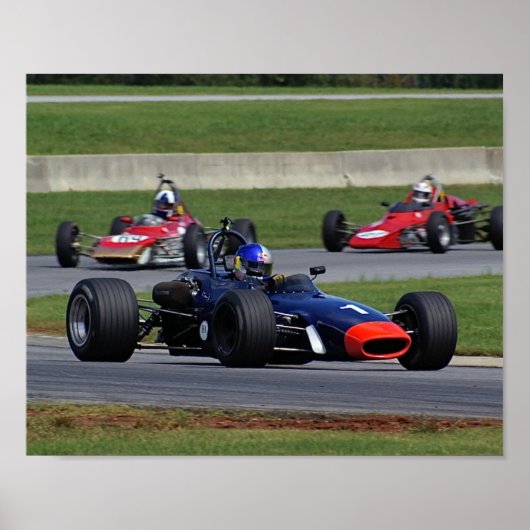 Klassischer Racer Poster (Vorne)