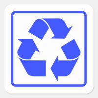 Klassischer recycelnd Schild