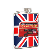 Klassischer Red London Bus Flachmann (Rechts)