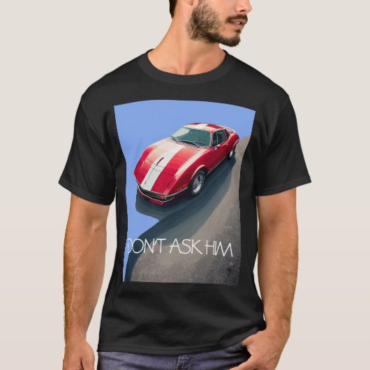 Klassischer RED-Sportwagen T-Shirt (Vorderseite)