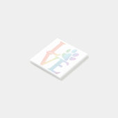 Klassischer Regenbogen der Liebe Post-it Klebezettel (angewinkelt)