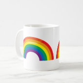 Klassischer Regenbogen Kaffeetasse (Vorderseite Links)