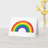 Klassischer Regenbogen Karte (Gelbe Blume)