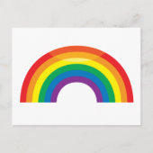 Klassischer Regenbogen Postkarte (Vorderseite)