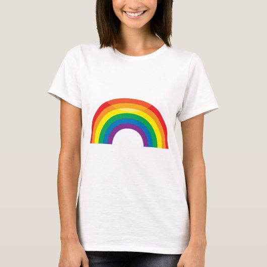 Klassischer Regenbogen T-Shirt (Vorderseite)