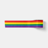 Klassischer Regenbogenstreifen Satinband (Vorderseite)
