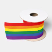 Klassischer Regenbogenstreifen Satinband (Spule)