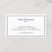 Klassischer Reinigungsservice Feather Duster White Visitenkarte (Rückseite)