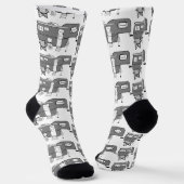 Klassischer Reisewagen Caravan Thunder_Cove Socken (Gewinkelt)