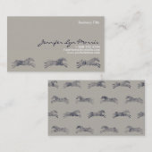 Klassischer Reittier Visitenkarte (Vorne/Hinten)