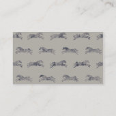 Klassischer Reittier Visitenkarte (Rückseite)