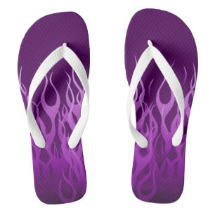 Klassischer Rennflammen-Pinstripe-Stil Badesandalen