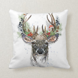 Klassischer Rentierpilz Kissen