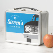 Klassischer Retro Auto-| kundengebundener Metall Lunch Box (Beispiel)