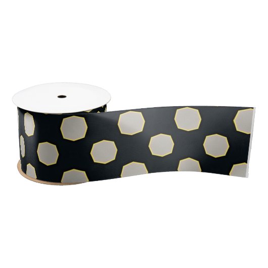 Klassischer Retro Black Polka Dot Satinband (Spule)
