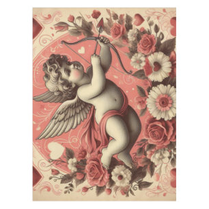 Klassischer/Retro-Cupid zum Valentinstag Tischdecke